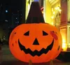 5m Outdoor Advertising Pumpkin Inflatable Halloween Pumpkin Head With Hat for Decoration
