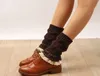 2016 Button Kant Boot Manchetten Knit Boot Topper Kant Trim Faux Legwarmers - Kant Manchet - Shark Tank Beenwarmers 5 Kleuren 12 paar / partij # 3991