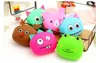 Senhora nova Silicone engraçado Carteiras Desenhos animados bonitos animais Plush Coin Purse crianças bolsas Mulheres Mini moedas Saco