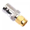 50st Copper BNC Kvinna till guldpläterad SMA Male Plug Coax RF Coaxial Coax Antenna Adapter