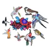 10 pièces oiseaux et fleurs patchs pour vêtements sacs fer sur transfert Applique Patch pour jean bricolage coudre sur broderie Patch