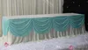 Fashion white Ice Silk Solid Table Skirt Wedding Table Skirting 20ft length FAST SHIP