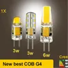 2017 DC AC g4 COB 12v Led bulb Lamp SMD 3014 3W 5W 6W Replace 10w 30w halogen lamp light 360 Beam Angle