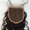 Wholesale lace closure Three part clsoure available brazilian virgin hair water wave closure Density 130% lace frontal closure