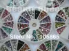 10 Style Différence de forme de strass 1800pcswheel 12Color Nail Art Perles de paillettes acryliques pointes de pointe en acrylique en roue7944304