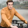 2017 Winter New SCOYCO motorcycle jacket windproof anti dropping casual motorbike suit jackets made of super fiber leather PU black yellow