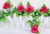 Bröllopsdekorationer 2,3m Artificiell Silk Rose Fake Flower Ivy Leaf Garland Plants Hem Bröllopsinredning FZH067