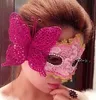 Mulheres sensuais máscara veneziana festa de casamento festivo halloween máscaras de renda de natal borboleta