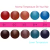 6 pièces/lot haute qualité tremper le changement de température couleur uv gel vernis à ongles