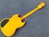 Guitare électrique de haute qualité avec 3 micros, reliure de couleur jaune, toutes les couleurs sont disponibles, expositions de photos réelles