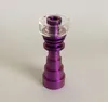 For Glass Bongs Highly quality Colorful Domeless Titanium Nail With Quartz Bowl Titanium Nails 10mm 14mm 19mm Female Male Joint Quartz Banger Nail