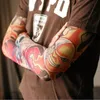 5 PCS new mixed 92%Nylon elastic Fake temporary tattoo sleeve designs body Arm stockings tatoo for cool men women
