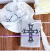 100st DHL Rostfritt stål Cross Bookmark för bröllop Baby Shower Party Bookmarks Favor Gift8620918