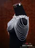 2019 Luksusowy Kryształ Rhinestone Biżuteria Bridal Okładki Biała Kurtka Szal Ślubna Kurtka Bolero Kurtka Suknia ślubna z koralikami