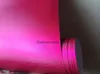 Involucri in vinile in acciaio spazzolato cromato rosa caldo con rilascio d'aria Pellicola adesiva in alluminio spazzolato cromato Car Tuning Wrapping: 1,52 * 20 M / rotolo 5x66 piedi