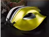 Maschera mascherata da uomo Maschere veneziane Maschere mascherate Maschera semifacciale in plastica Opzionale multicolore (nero, bianco, oro, argento)