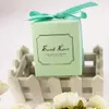 Candy Box Torba Czekoladowy Papier Prezent Pakiet Dla Urodzin Ślub Party Favor Decor Dostaw DIY Baby Shower Boże Narodzenie Apple Green Design