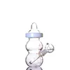 Portable Cute Baby Bottle Small Dab Hookahs Bong Water Pipes for Sale 6 Inches and 14mm Joint