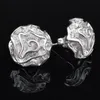 Kolczyki Silver Stud Czarowny Kwiat Drop Kolczyki Dla Kobiet Dziewczyna Party Moda Biżuteria Hurtownie Darmowa Wysyłka - 0001ydh