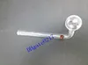 14cm Curved Glass Oil burners Glass Pipes glass dry pipes smoking pipes with different colored glass balancer