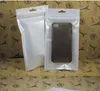 10 * 18 cm Wit / Clear Self Seal Zipper Plastic Retail Verpakking Poly Bag Zip Lock Bag Retail Pakket W / Hang Hole voor iPhone 4 4S 5 5 S Samsung