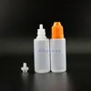 20ML 100PCS/Lot LDPE Plastic Dropper Bottles With Child Proof safe Caps & Tips Vapor Liquid Squeeze bottle with short nipple