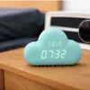 LED Sound Control Electronic Alarm Clock Kalender Snooze Mute Sound Suspension