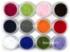 12 Farben 3D Samt Beflockungspulver Nail Art Dekorationen Acryl Nagellack Tipps Maniküre Nägel Dekorationen Neu eingetroffen Saling2183917