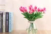 30 Stück Latex-Tulpen, künstlicher PU-Blumenstrauß, fühlen sich echt an, für Zuhause und Hochzeit, Party-Dekoration, 12 Farben Option