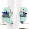 High quality free shipping 2016 2 Pair New wholesale window curtain hook tieback cute bear Curtain buckle hangers belt 5 colors