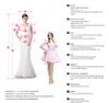 Plus Size Pizzo Mermaid Madre della sposa Abiti 2016 abiti da sera rosa caldo abiti da sera usura laterale peplo manica lunga Prom Gowns