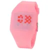 Sports Systemic Silicone Ultra-mince Multi-fonction Design Unisexe Date LED Montres 1J7K