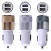 New Metal Alloy Shell 2.4A 1A 2-port Dual USB Universal Car Charger for Samsung