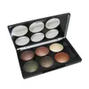 Venta al por mayor-1Pcs 6 colores Professional Smoky Cosmetic Set Natural Matte Eyeshadow Makeup Eye Shadow Palette Glitter