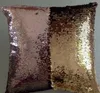 DIY Mermaid Sequin Housse de coussin 40 * 40 cm Double Couleur Réversible Magical Throw Taie d'oreiller Réversible Taie D'oreiller Maison Décoration De Voiture