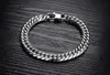 Bracciale da uomo in acciaio inossidabile 316L Classic Biker Bicycle Heavy Metal 14MM Braccialetti con catena a maglie per uomo