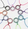 30mm 9 kleur living geheugen drijvend hart medaillon hanger kettingen gratis 100 stks bedels sieraden bevindingen componenten