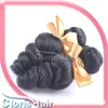En vente 1 pièce vague lâche cheveux weave brésilien vierge de cheveux humains bundles de cheveux ondulés non transformés vernis extensions de cheveux bouclés en gros 12-26 "