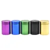 Big size High Quality Metal Herb Smoking Stash jar 66*45mm Box Water Proof Airtight Aluminum Case Bottle Holder Container Store Tobacco Wholesale