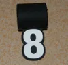 2015 NYA DHL 200PCS Silicone Digital Number Pendant 0-9 För Baseball Softball Titanium Halsband