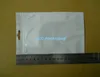 12x18cm (4,7 "* 7.1") White / Clear Self Seal Rits Plastic Verpakking Tas Zipper Lock Tas Retail Pakket met Hang Gat