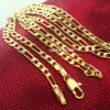 Elegante collana di gioielli in oro giallo 18 carati lunghezza 45cm n271