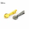 BoYuTe 10Pcs 7 Colors Plated Round 16MM 18MM 20MM Cabochon Base Diy Tie Clip Blank Tray Bezel Jewelry Findings Components(GBR)