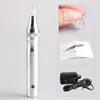 Silver New Electric Auto Derma Pen Therapy Pieczęć Anti-Aging Micro Igły Elektryczne Pióro z pakowaniem detalicznym