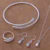 Kostenloser Versand mit Sendungsverfolgungsnummer. Neues modisches Damen-Schmuckset aus 925er Silber, 12 Stück, 1455