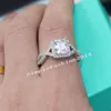 Ювелирные изделия Женщины Пасьянс Принцесса огранки WHIT Topaz Diamonique Имитация бриллианта стерлингового серебра 925 Обручальное кольцо для невесты Размер подарка 5-11