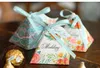 Bolsa de caja de dulces Paquete de regalo de papel de chocolate para cumpleaños Fiesta de boda Favor de decoración Suministros DIY Baby Shower Flor hermosa