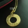18K 18CT Yellow Gold GP Women men Solid Necklace Chain JEWELRY N2052232