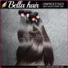 Малайзийский уток волос 3pcs/много прямой плетение натуральный черный цвет bellahair