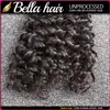 Trames Bella 8A Cheveux Brésiliens Bundles Double Trame Non Transformés Cheveux Humains Bouclés Armure 3 pc/lot Couleur Noire Kinky Extensions 8 ~ 30 pouces